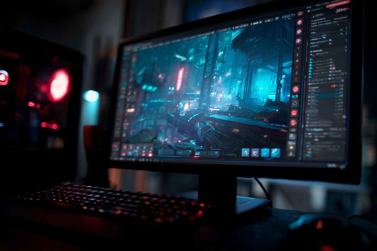 OBS recording interface over game footage