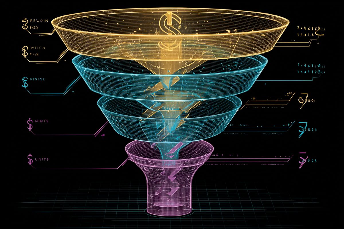 Reverse funnel from revenue to wishlists