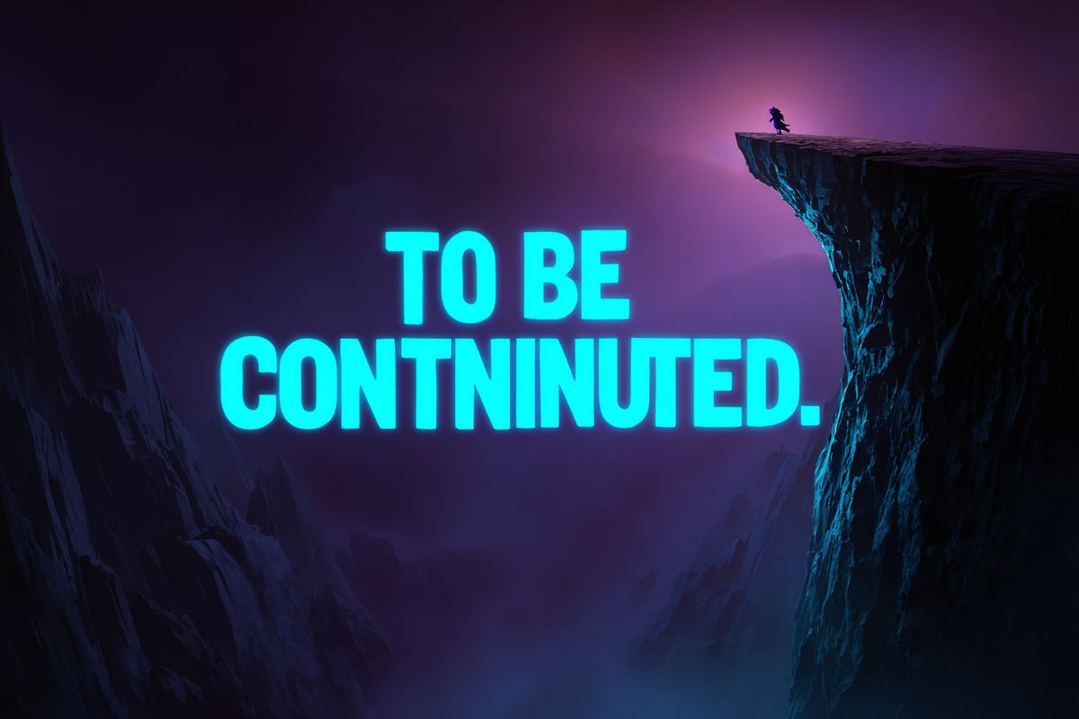 Dramatic cliff edge with path ending abruptly