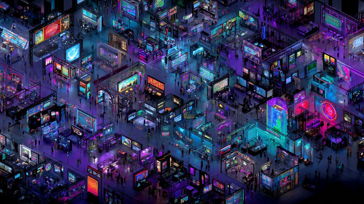 Digital festival marketplace with demo booths