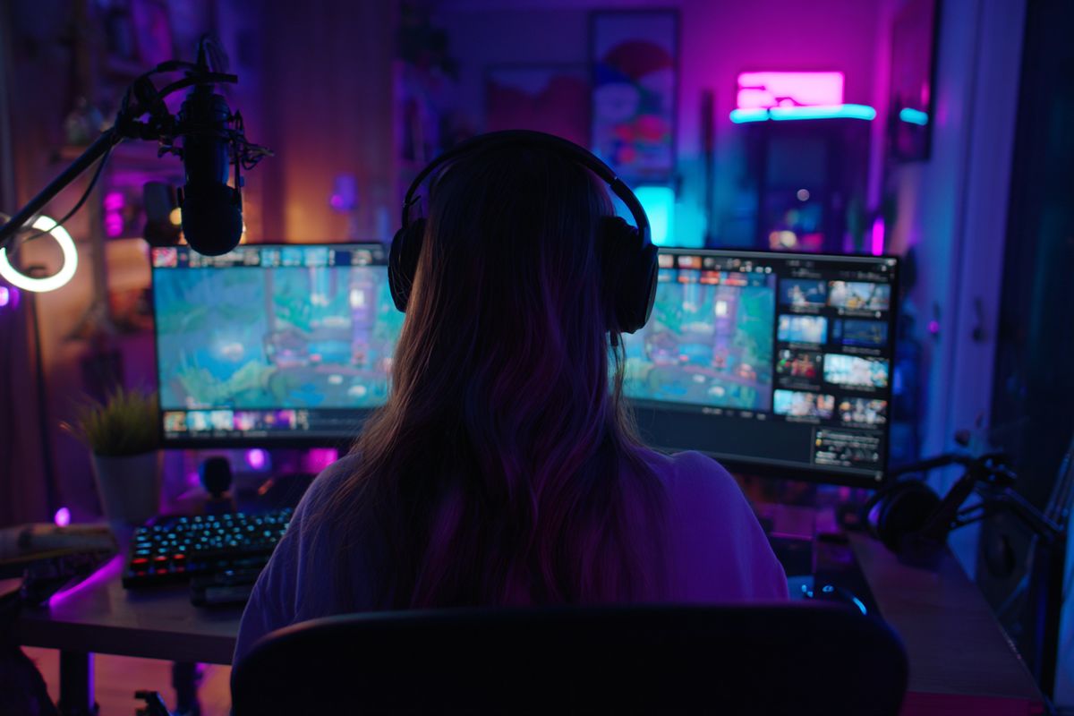 Content creator livestream setup