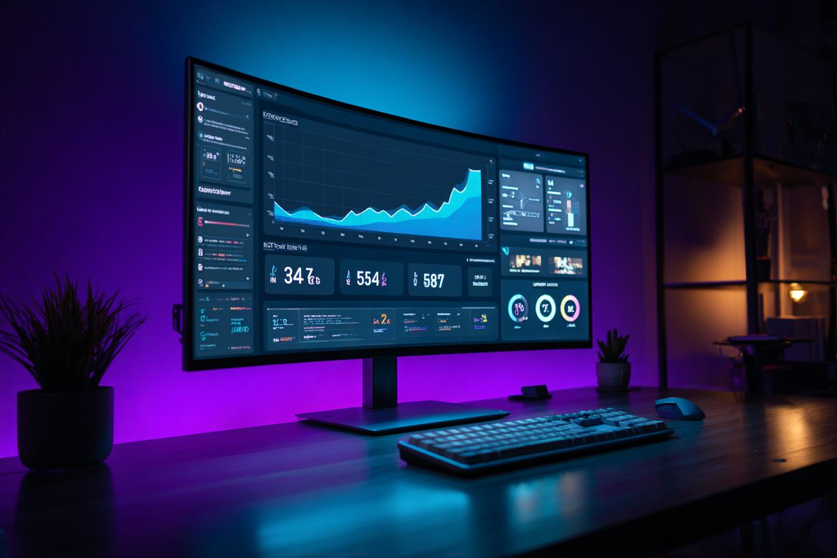 Analytics dashboard with wishlist metrics