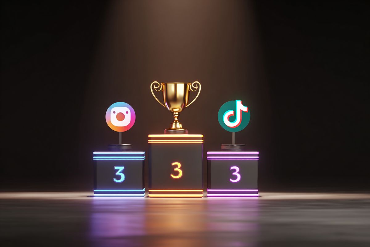Free marketing channels ranked on podium