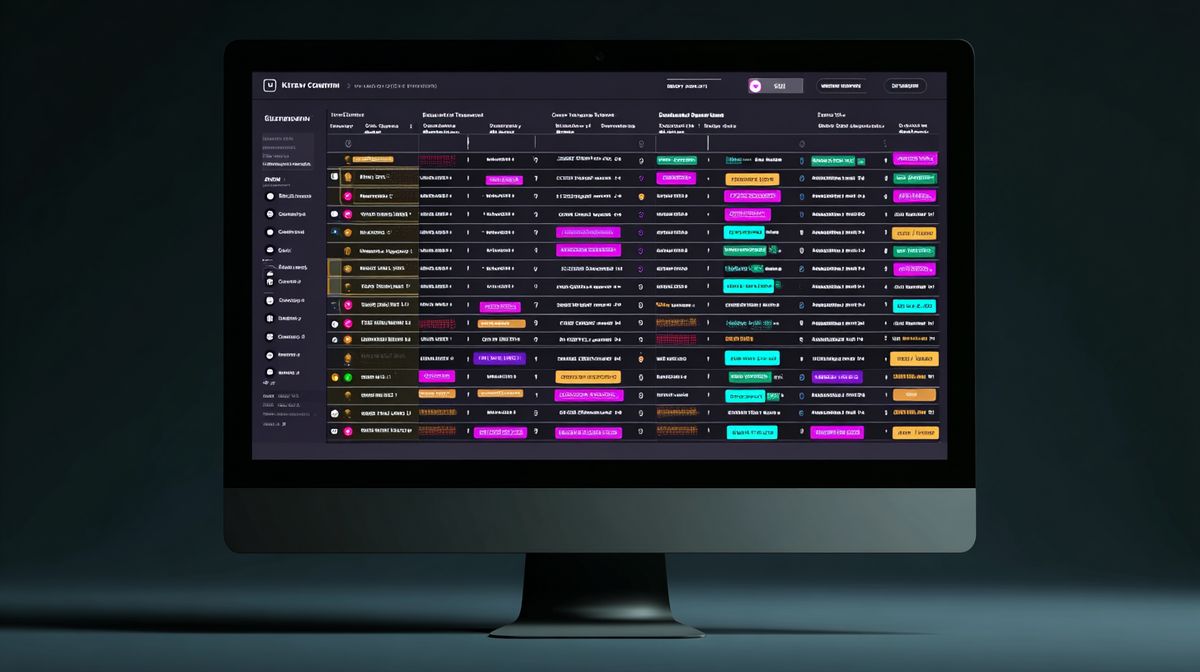 Key tracking dashboard with distribution status