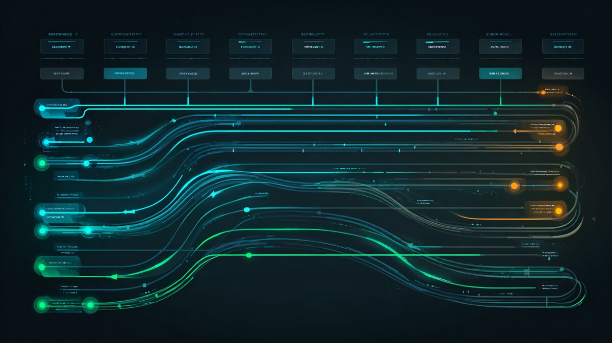 Arrows redirecting from old URLs to new URLs