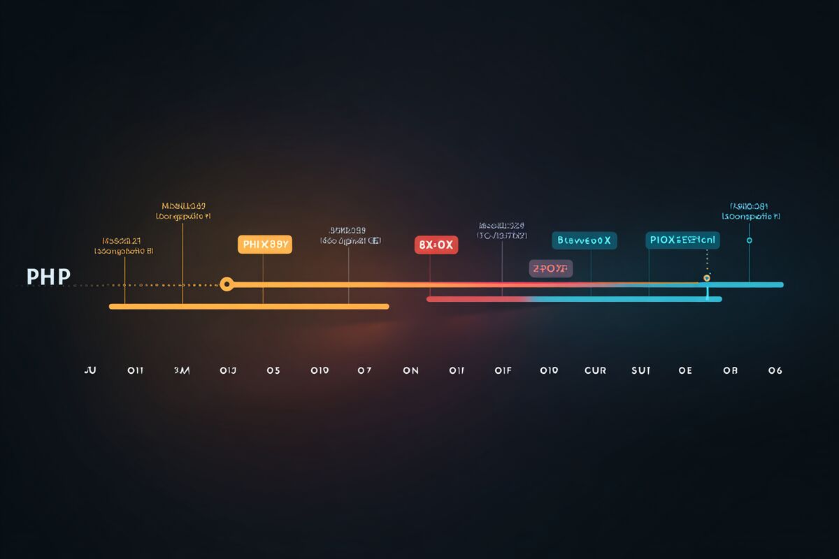 A timeline of PHP versions