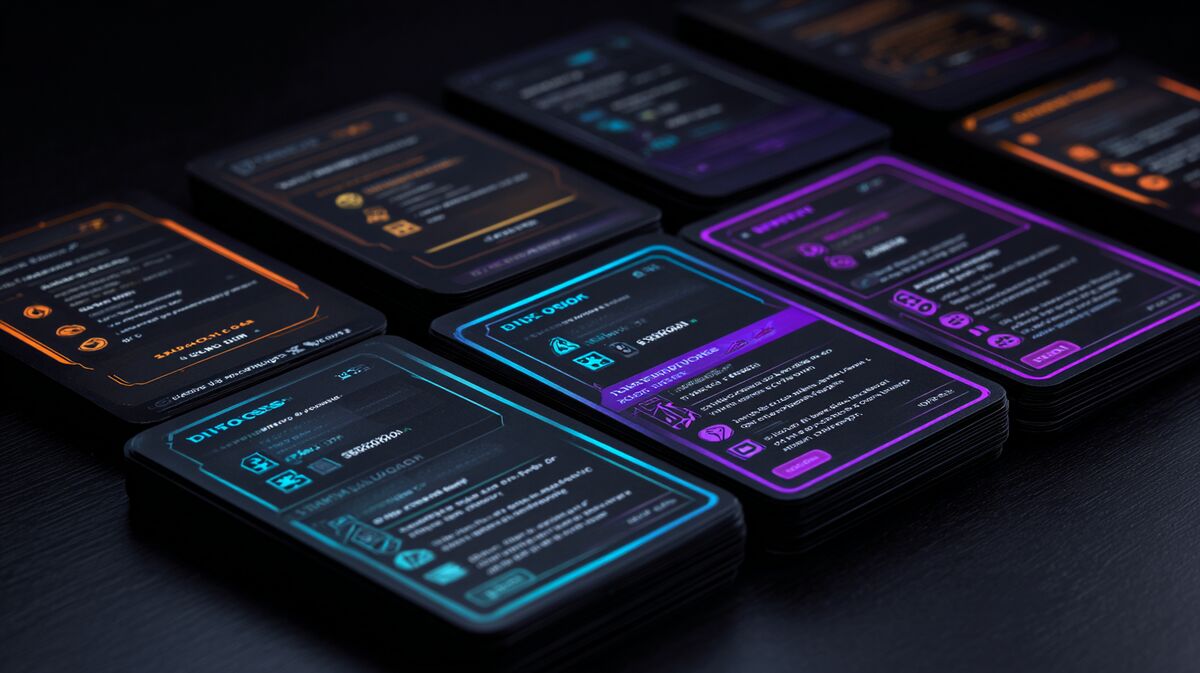 A lineup of modern press kit tools displayed as trading cards