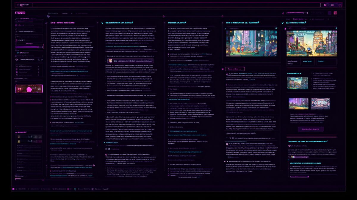 A Steam description section with alternating text and GIF blocks