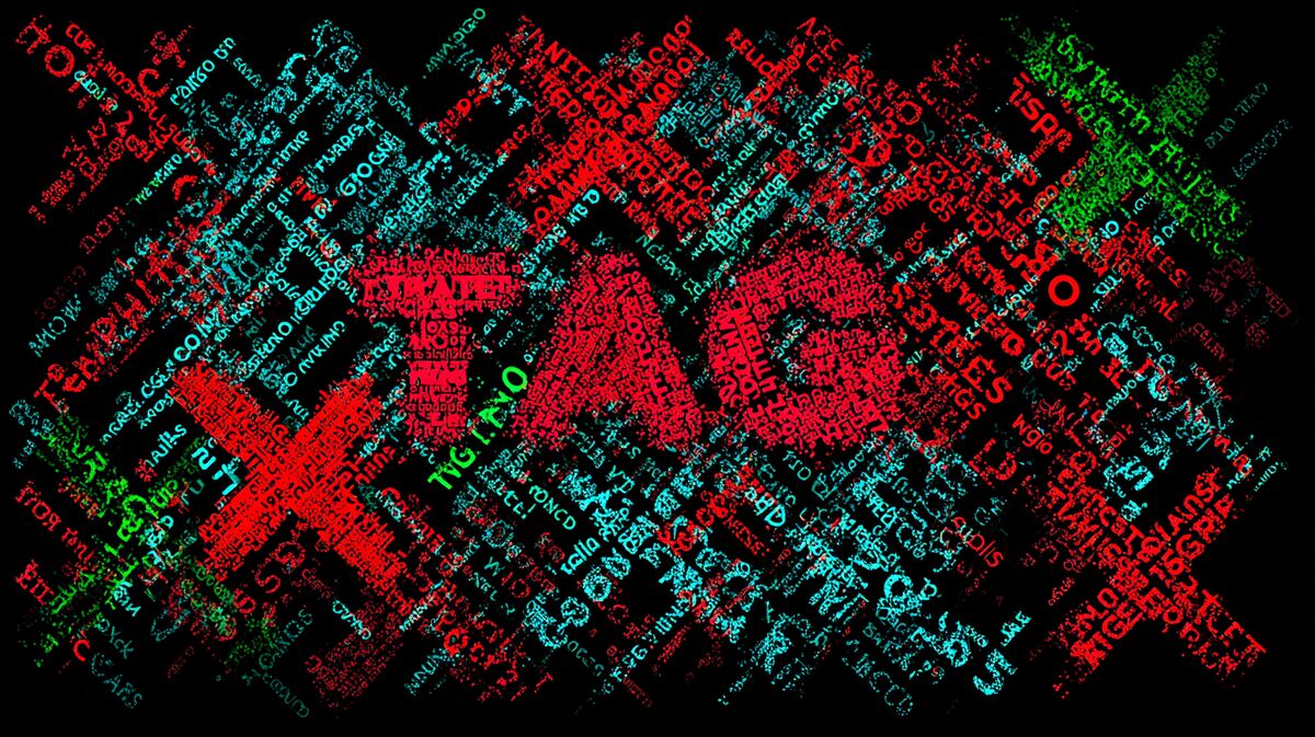 Tag clouds with wrong/mismatched tags marked with X