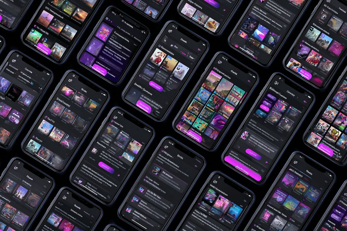 A grid of TikTok content format types